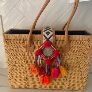 Tory Burch wicker tote